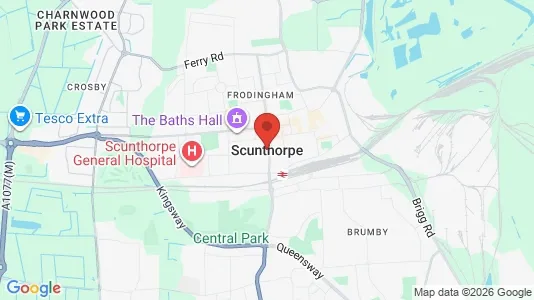 Houses for rent i Scunthorpe - South Humberside - kort over placeringen
