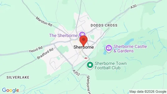 Rooms for rent i Sherborne - Dorset - kort over placeringen
