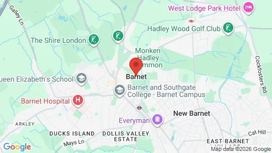 Houses for rent i Barnet - Hertfordshire - kort over placeringen