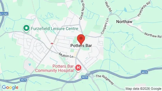 Apartments for rent i Potters Bar - Hertfordshire - kort over placeringen