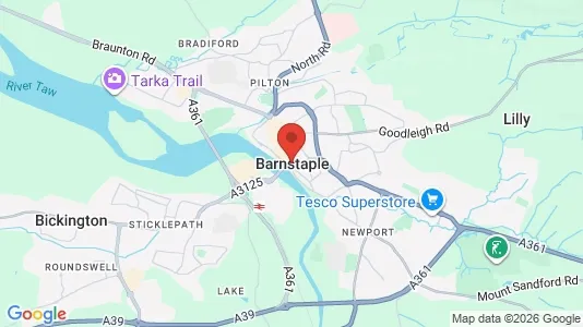 Apartments for rent i Barnstaple - Devon - kort over placeringen