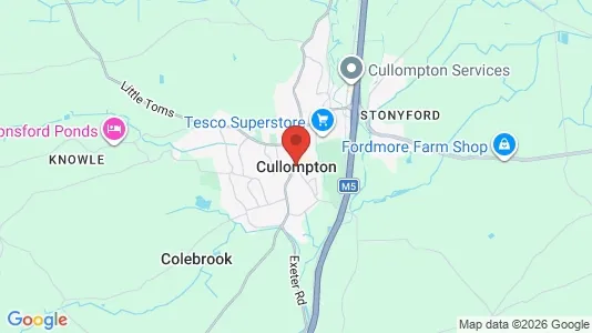 Apartments for rent i Cullompton - Devon - kort over placeringen