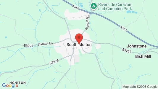 Apartments for rent i South Molton - Devon - kort over placeringen