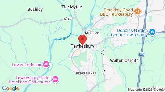 Apartments for rent i Tewkesbury - Gloucestershire - kort over placeringen