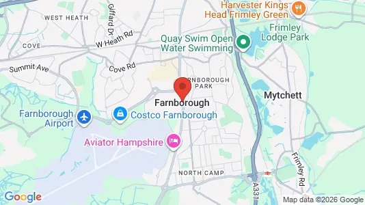Houses for rent i Farnborough - Hampshire - kort over placeringen