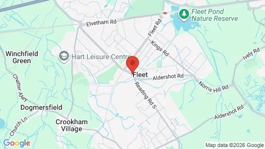 Houses for rent i Fleet - Hampshire - kort over placeringen