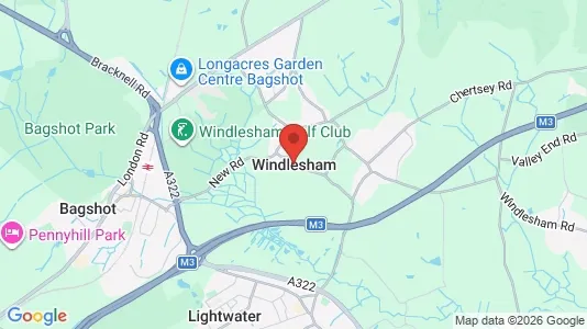Houses for rent i Windlesham - Surrey - kort over placeringen