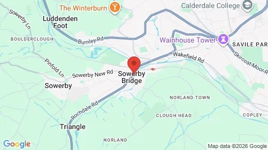 Houses for rent i Sowerby Bridge - West Yorkshire - kort over placeringen