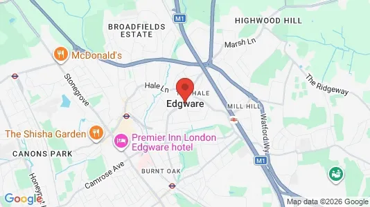 Apartments for rent i Edgware - Middlesex - kort over placeringen