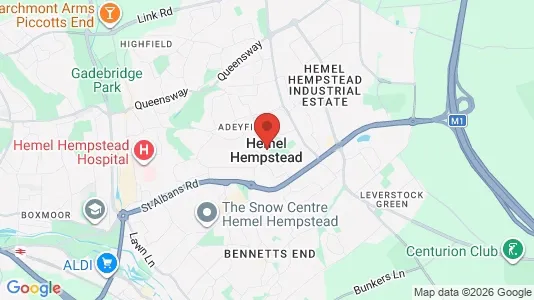 Houses for rent i Hemel Hempstead - Hertfordshire - kort over placeringen