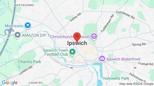 Houses for rent i Ipswich - Suffolk - kort over placeringen
