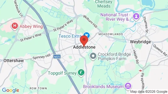 Apartments for rent i Addlestone - Surrey - kort over placeringen