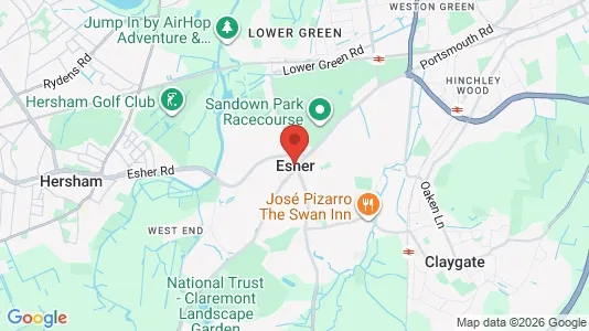 Apartments for rent i Esher - Surrey - kort over placeringen