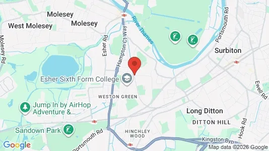 Apartments for rent i Thames Ditton - Surrey - kort over placeringen