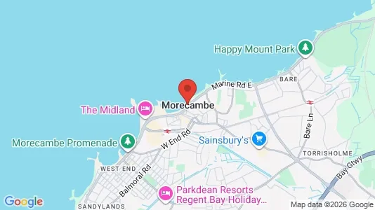 Apartments for rent i Morecambe - Lancashire - kort over placeringen