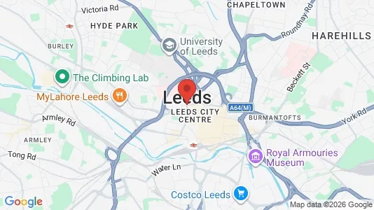 Houses for rent i Leeds - West Yorkshire - kort over placeringen