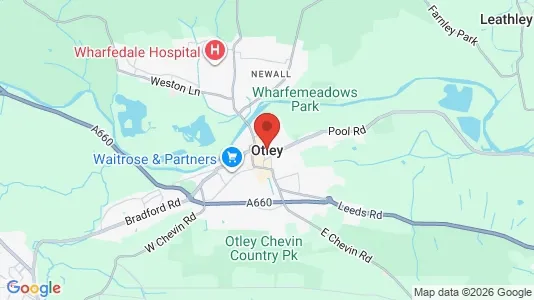 Houses for rent i Otley - West Yorkshire - kort over placeringen