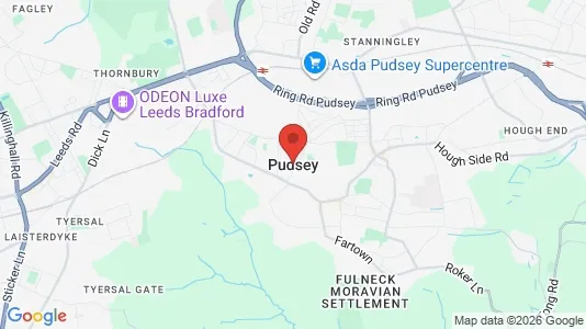 Houses for rent i Pudsey - West Yorkshire - kort over placeringen
