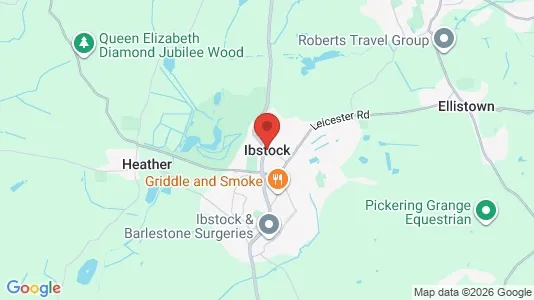 Houses for rent i Coalville/Ibstock/Markfield - Leicestershire - kort over placeringen