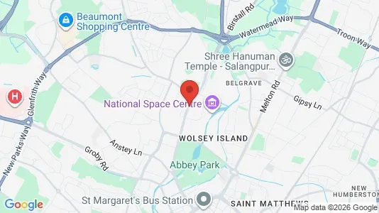 Houses for rent i Leicester - Leicestershire - kort over placeringen