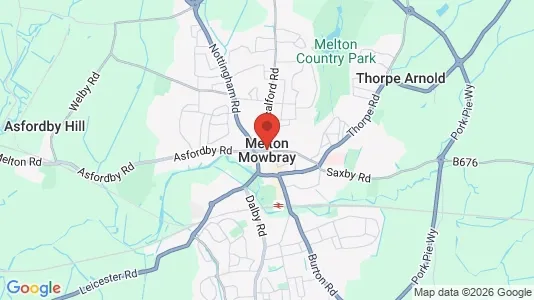 Houses for rent i Melton Mowbray - Leicestershire - kort over placeringen