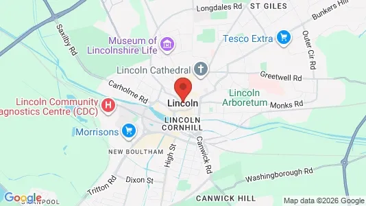 Houses for rent i Lincoln - Lincolnshire - kort over placeringen