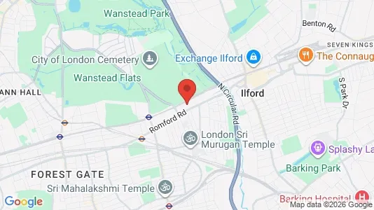 Houses for rent i London E12 - kort over placeringen