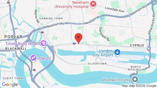 Apartments for rent i London E16 - kort over placeringen