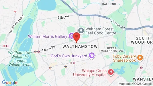 Apartments for rent i London E17 - kort over placeringen