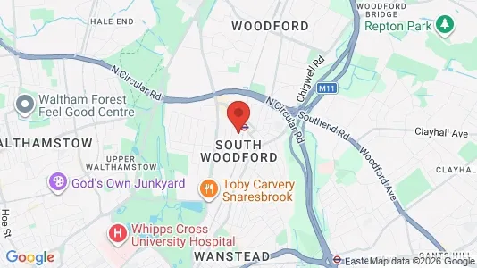 Apartments for rent i London E18 - kort over placeringen