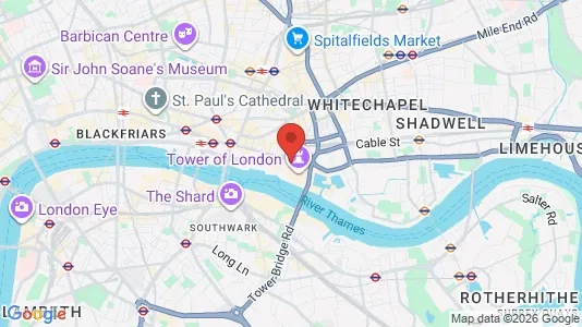 Apartments for rent i London EC3N - kort over placeringen
