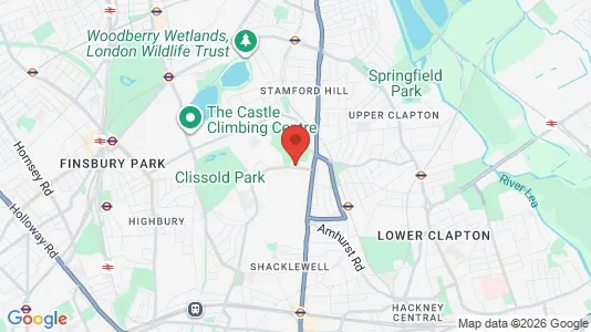 Apartments for rent i London N16 - kort over placeringen