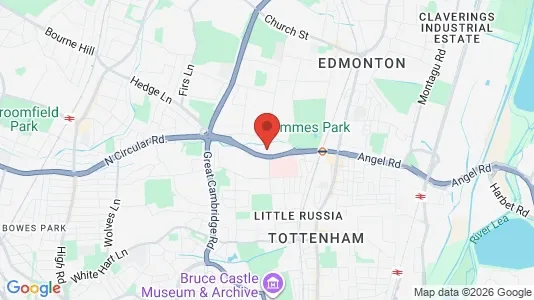 Houses for rent i London N18 - kort over placeringen