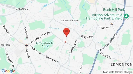 Houses for rent i London N21 - kort over placeringen