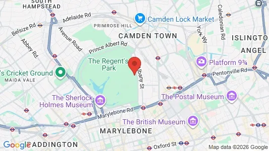 Apartments for rent i London NW1 - kort over placeringen