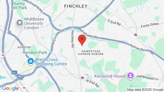 Apartments for rent i London NW11 - kort over placeringen