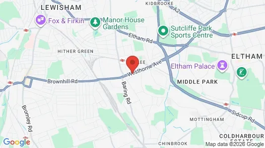 Houses for rent i London SE12 - kort over placeringen