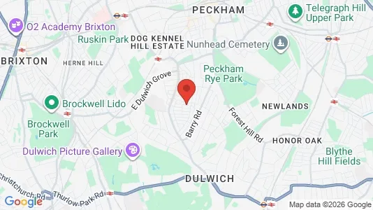 Apartments for rent i London SE22 - kort over placeringen