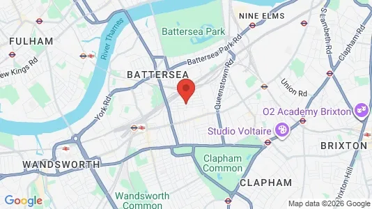 Apartments for rent i London SW11 - kort over placeringen