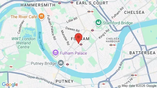 Apartments for rent i London SW6 - kort over placeringen