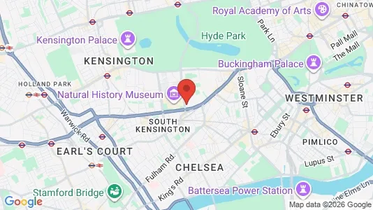 Apartments for rent i London SW7 - kort over placeringen