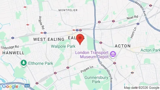 Rooms for rent i London W5 - kort over placeringen