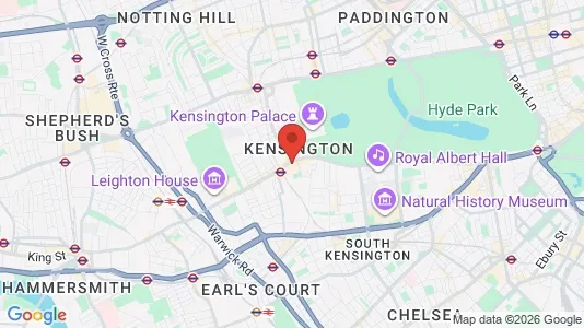 Apartments for rent i London W8 - kort over placeringen
