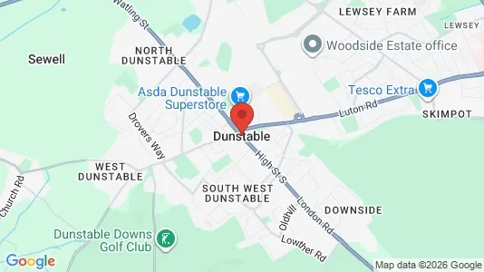 Houses for rent i Dunstable - Bedfordshire - kort over placeringen