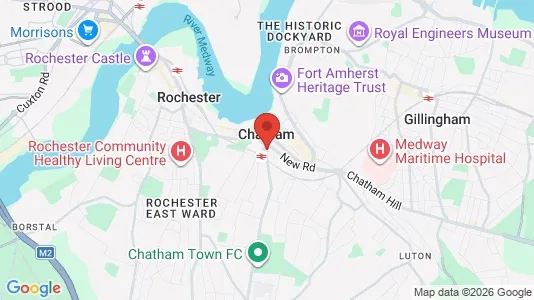 Houses for rent i Chatham - Kent - kort over placeringen