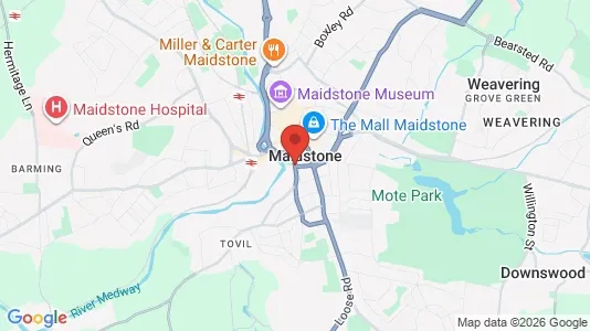 Houses for rent i Maidstone - Kent - kort over placeringen