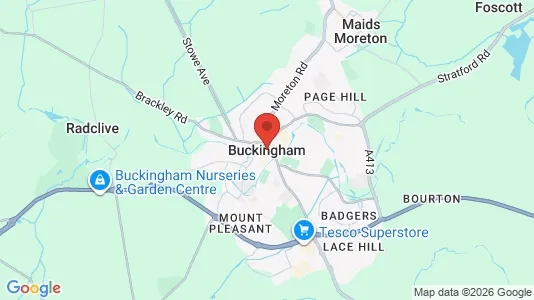 Houses for rent i Buckingham - Buckinghamshire - kort over placeringen
