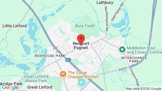 Apartments for rent i Newport Pagnell - Buckinghamshire - kort over placeringen