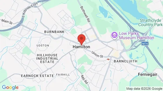 Houses for rent i Hamilton - Lanarkshire - kort over placeringen