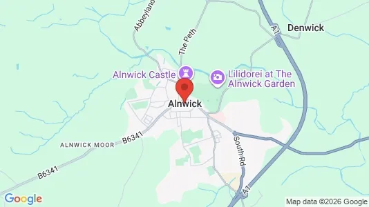 Apartments for rent i Alnwick - Northumberland - kort over placeringen